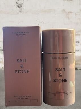 Salt & Stone Black Rose & Oud Extra-Strength Aluminum-Free Deodorant NIB